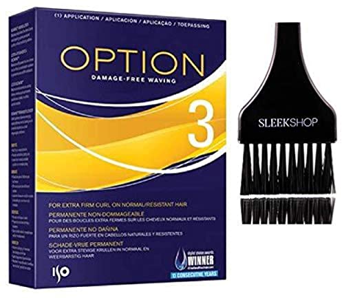 lSO OPTION Perm, Damage-Free Waving (with Sleekshop Tint Brush) Perming Hair Curls Coils (OPTION 3 VERSION 3)