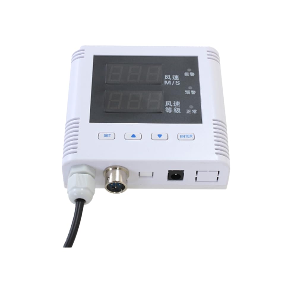 Windmesser，Windgeschwindigkeitsmessgerät，intelligentes Alarm-Anemometer，3 Lüfterblätter，hochpräziser intelligenter Windgeschwindigkeitsmesser，Windgeschwindigkeitsmesser DC12-24V (10MM)