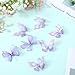 20 Pcs Moving Butterfly Hair Clips For Women Moving Glitter 3d Realistic Purple Y2k Glitter Hair Barrettes Cute Hair Claws Kawaii Butterfly Hair Accessories For Teens Women Gifts