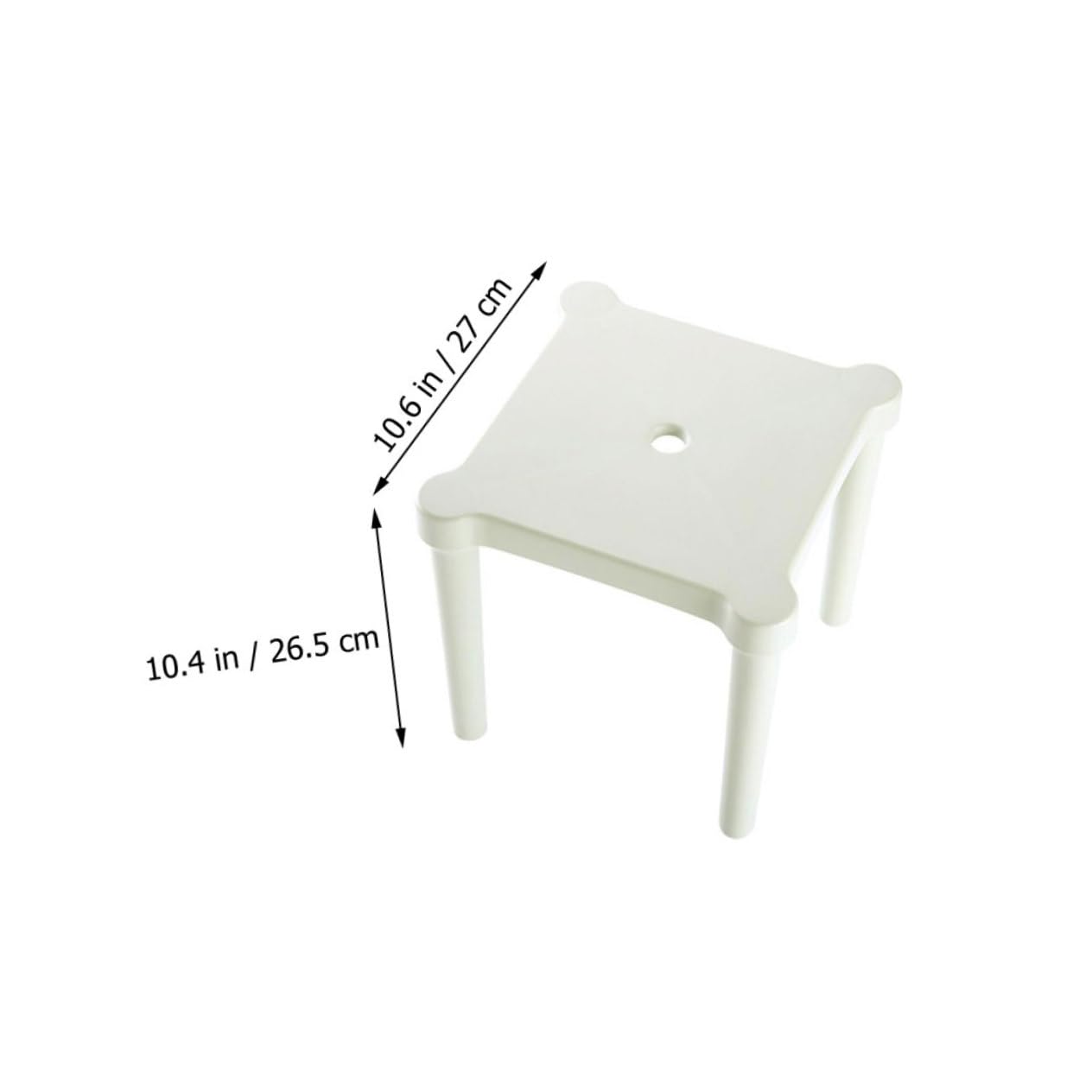 GRIRIW Thick Plastic Stool Detachable Portable Small Chair Low Seat for Boys and Girls Adults Sturdy Comfortable