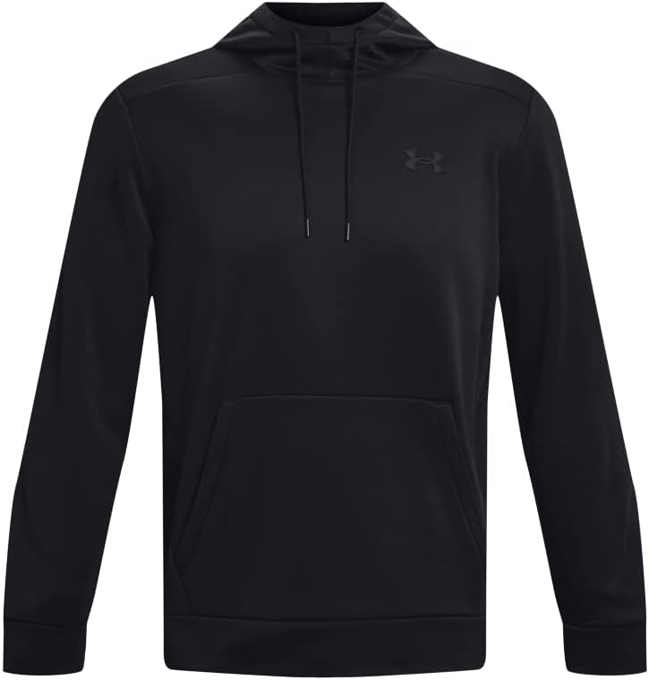 Under Armour Men's ArmourFleece Hoodie, 001 BLACK, XXL image 4