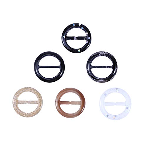 BESTOYARD 9 peças cachecol redondo fivela, camiseta, cachecol, argola para roupas, cachecol, chapéus