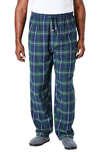 KingSize Men's Big & Tall Flannel Plaid Pajama Pants