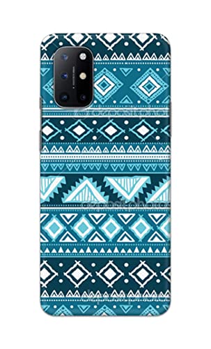 Image of PRINTFIDAA Coloured Tribal Pattern Hard Back Cover for OnePlus 8T Back Cover -(P6) KAT1008