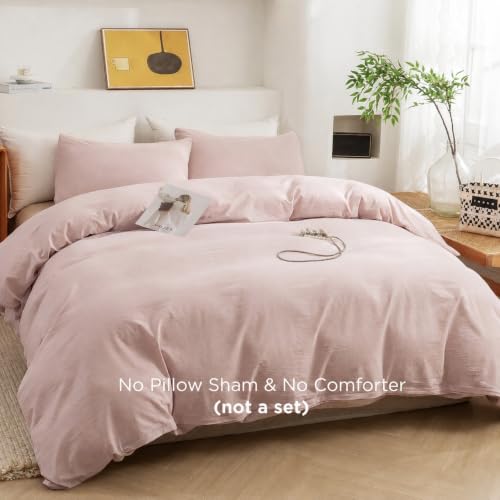 Image of Greyish Pink Duvet Cover Only Ultra Soft & Breathable Comforter Cover King