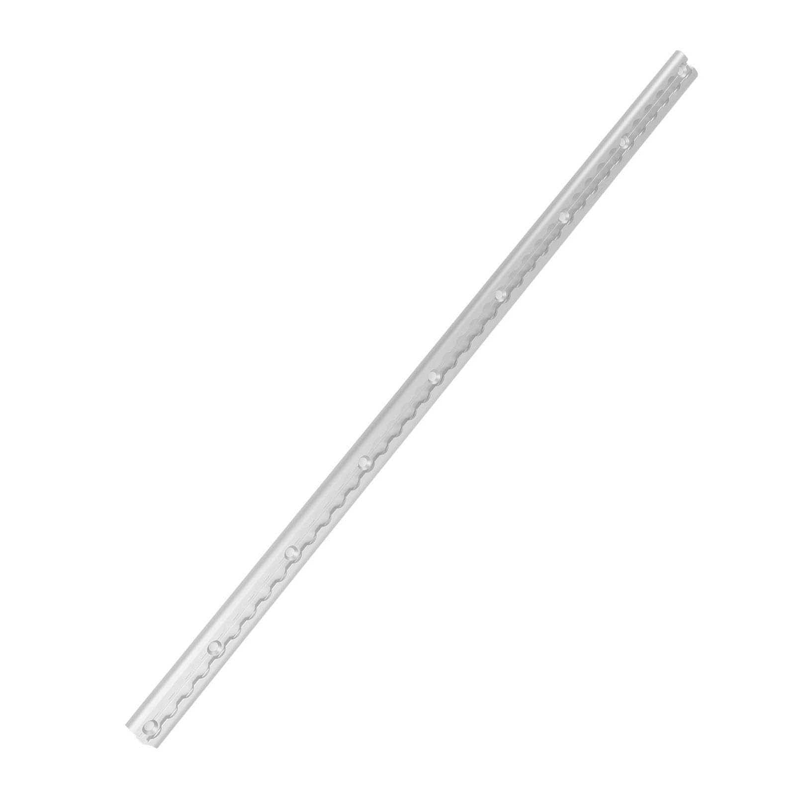 POENVFPO Binario a L, Binario a L in Alluminio Anodizzato, 3,3 Piedi con Fori Preforati, Attacco per Carico per Camion Rimorchi, Fissaggio del Carico Facile da Installare (SILVER)