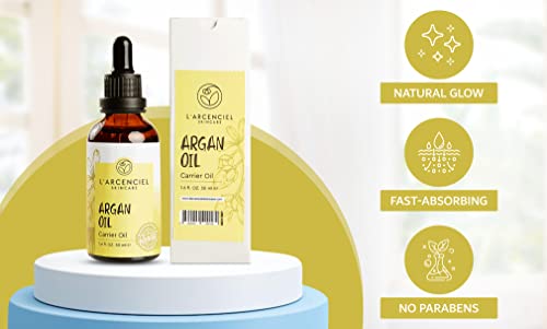 L'arcenciel Skincare Argan Oil (3.2 Fl .Oz) 100% Pure And Natural, Cold Pressed, Hair, Skin And Nails #TOP4