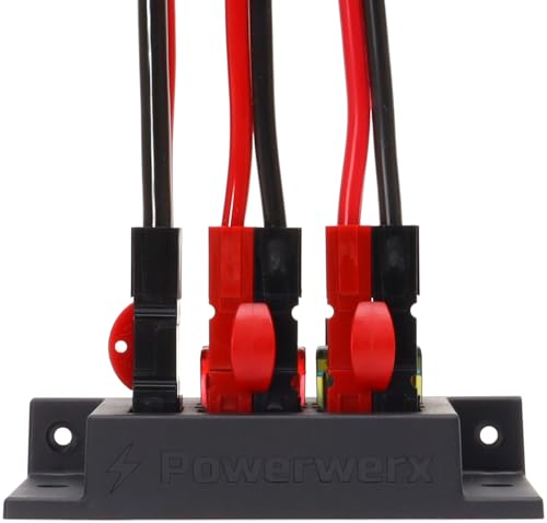 Powerwerx PD-5F PowerHub Fused Distribution Block 5 Positions, for 15/30/45A Powerpole Connectors