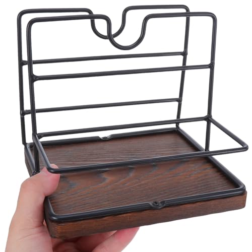 Porte-serviettes vertical bois rangement serviettes papier table