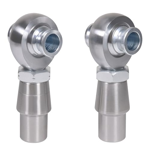 3/4 Heim Joints Rod End Kit Thread 0.75 Chromoly Heim Joints Suspension Kit Right and Left Hand Traction Bars Steering Kit with Round Tube Adapter Misalignment Spacer Jam Nuts (1 set-3/4inch)