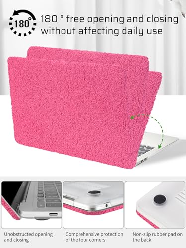 Funda MacBook Air 13 elegante para oficina y cafetería estilo felpa 5