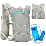 Gilet Hydratation Running, Réglable Gilet d'hydratation avec Poche d'eau 2L et Flacon Sou...