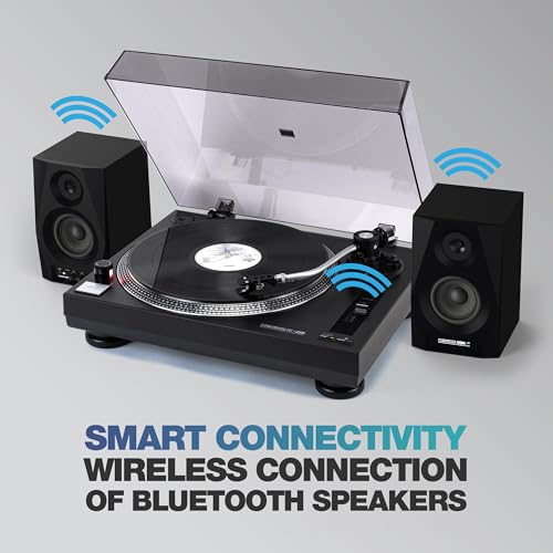 Reloop RT-1 BT & Reloop DSM-3 BT Speaker Bundle: Turntable + Speaker DJ and HiFi Pleasure Combined with Smart Connectivity - Les Beatles, Paul McCartney, John Lennon, RIngo Starr, George Harrison Reloop RT-1 BT & Reloop DSM-3 BT Speaker Bundle: Turntable + Speaker DJ and HiFi Pleasure Combined with Smart Connectivity – Image 5
