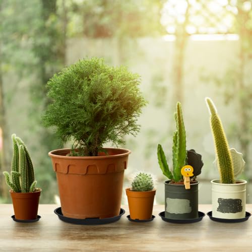 vsshe 5 Stück Blumentopf Untersetzer, Untersetzer für Blumentöpfe, Blumentopfmatte, Kunststoff Blumenuntersetzer Rund aus Ø 40 cm… – Ansicht 5