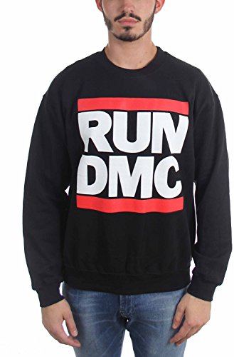 Image of Run Dmc - Mens Logo Crewneck Sweater, Small, Black