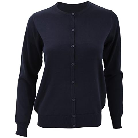 Kustom Kit Ladies Navy Blue Cardigan Cover