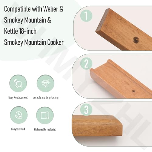 Kit Damper 3-Pack y Mango de Madera Compatible Weber miniatura 6