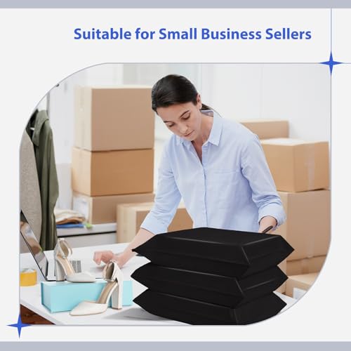 Image of Fuxury Poly Mailers 17.7 X 22 inch 50 Pcs,Large Shipping Bags for Clothes,Black | Tear-resistant Shipping Envelopes,Durable Self Seal Mailing Bag,Waterpoof Large Polymailers For Business,Boutique & Online