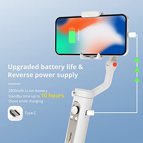 Hohem 3-Axis Gimbal Stabilizer For Smartphone - Handheld Foldable Phone Gimbal W/ Remote Control, Phone Stabilizer For Video Recording Vlog For Iphone 12 Pro Max/12/11/X/Xs/Samsung S20 - Hohem Isteady X2 thumb #5