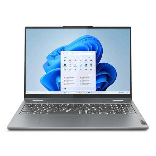 Image of Lenovo IdeaPad 5 2-in-1 16 inch WUXGA Touch Laptop, AMD Ryzen 7 8845HS, 16GB RAM, 2TB SSD, Backlit KB, Wi-Fi6, FP Reader, AMD Radeon Graphics, Windows 11, Luna Grey, w /USB Hub, W /GaLiMu