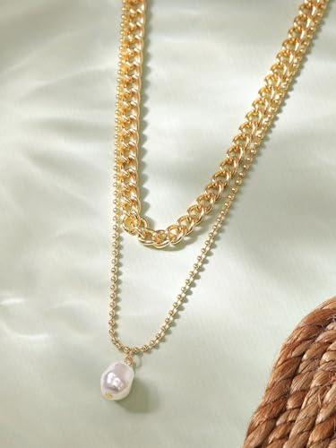 Image of Rubans Demi Fine Stainless Steel Necklace Chain Link Gift for Women & Girls