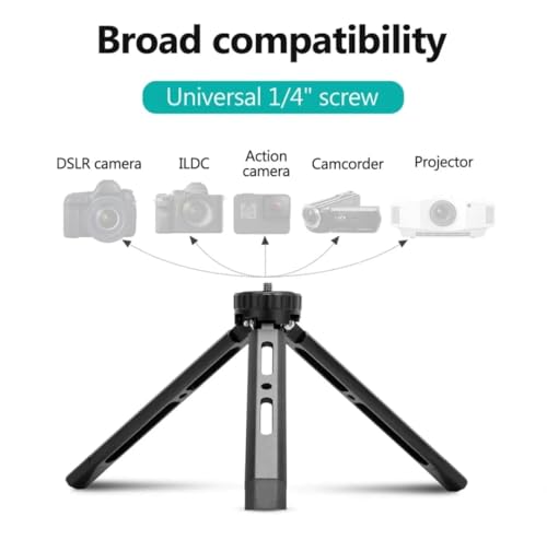 Image of GetZget Aluminium Universal 4 Stop Height Adjustable Tripod Table Mount Compatible with Ronin 2 /3 /4, RSC Series, OM 4 /5 /6 /7 Mobile & Zhiyun DSLR 4Kg Load Capacity 1 /4 inch Screw Compatible Accessories