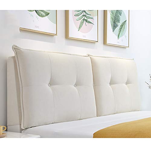 Lxlights kussen op het nachtkastje voor tweepersoonsbed, brede rugleuning, wasbare stof, zacht en huidvriendelijk, 4 kleuren - Afbeelding 3