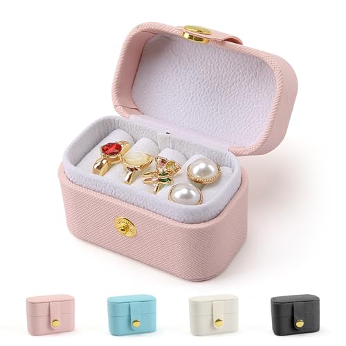 Mini Waterproof Jewelry Organizer with Velvet Interior