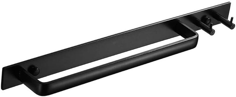 Gabriera Towel Bar with 2 Hook for Bathroom Kitchen 15.7" Towel Holder Rack Wall Mounted Aluminum