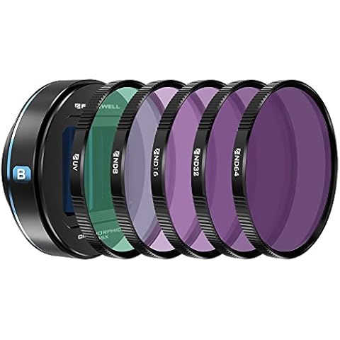 Freewell 1.55X Blue Anamorphic Lens with UV, ND8, ND16, ND32, and ND64 Compatible only with Freewell Sherpa Series Cases Cover