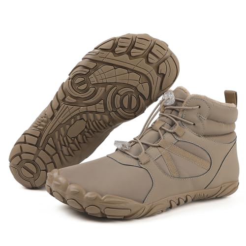 SECHRITE Mens Womens Barefoot Minimalist Shoes Winter Boots Zero Drop Sole Trail Running Sneakers Wide Toe Box2