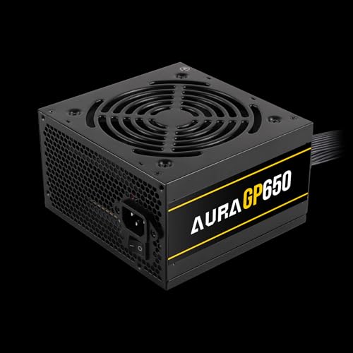 Image of GAMDAIS Aura GP650-650W EFFICIENT Power Supply | ATX12V v2.4,Non-Modular Power Supply | 120mm Hydraulic Bearing Fan | OVP /UVP /OPP /OCP /SCP Protection | Black Flat Cable.