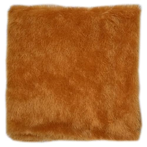 Image of Quago Fur Fabric Unstitched Super Soft Cloth for Baby Photoshoot, Soft Toys Making, Art and Craft, Dress Material, Decoration etc. (1 Mtr, 60 Inch Pana) (Mustard, Golden Brown)