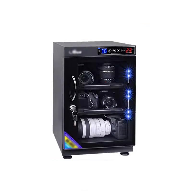 SLR-Kamera-/Objektiv-/Briefmarken-Trocknungsbox, Intelligente Dual-Screen-Steuerung, Entfeuchtungsschrank Für Fotografische Geräte,40L
