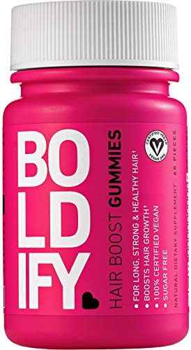 BOLDIFY Biotin Gummies for Hair Growth (5000 mcg) Sugar Free & Vegan, All