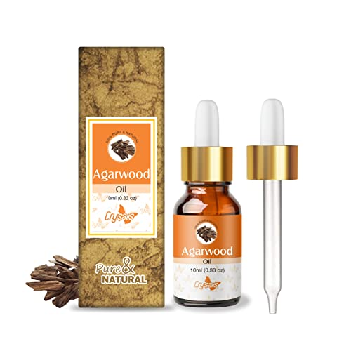 Image of Crysalis Agarwood Oil (Aquilaria Crassna), 100% Pure & Natural Undiluted Essential Oil Organic Standard for Skin & Hair care -10ml