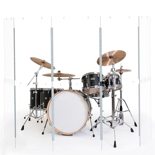 Drum Shield Portable 5-Panel Acrylic Sound Barrier