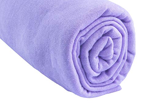 Easy Dort Set of 3 Fitted Sheets 70 x 160 cm Cot Cot Bed 100% Cotton Jersey Pink White Mauve Stretchy Breathable Healthy Sleep Oeko-Tex Quality Made in Europe - Image 2