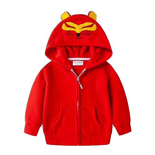 Image of Mud Kingdom Fleece Hoodies Jacket for Boys Girls Full Zipper Long Sleeve Happy Halloween