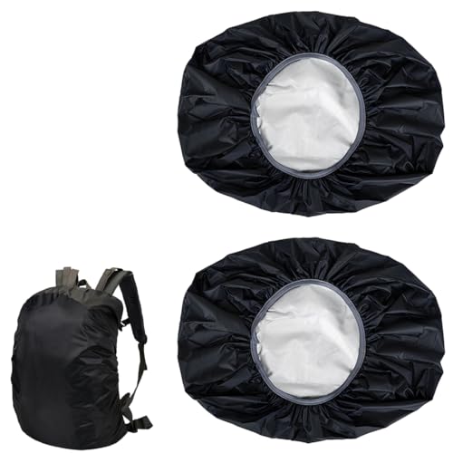 Funda Impermeable para Mochila, 2 pieza Funda Mochila Impermeable, Funda Lluvia para Mochilas Escolares, 40L-50L, Cubre Mochila Impermeable al Aire Libre