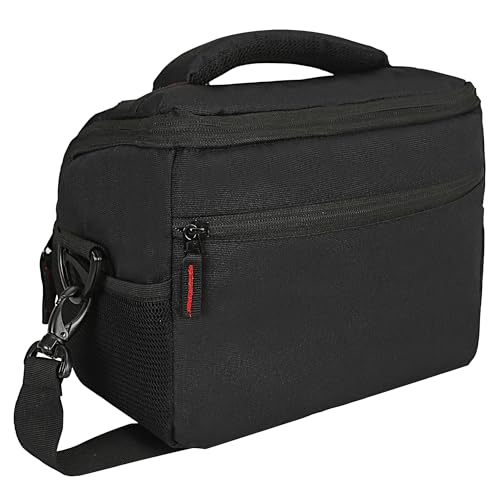 Image of Camera Bag Compact Retrospective Camera Shoulder Bag for DSLR /SLR & Mirrorless - Fits Nikon, Canon, Sony - Camera Bag for Travel - Shockproof Sling Case for Lens - Water-Resistant