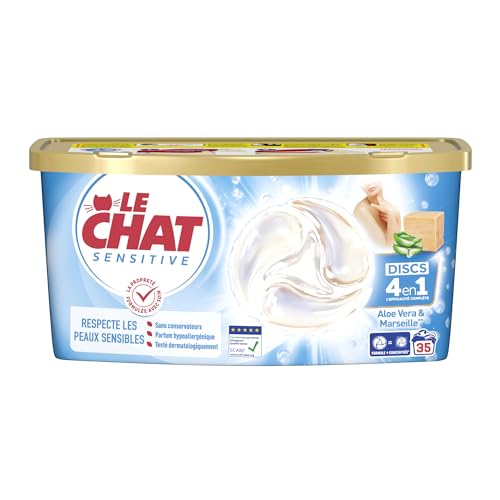 Le chat discs savon de marseille aloe vera *35 lavages - vue 2