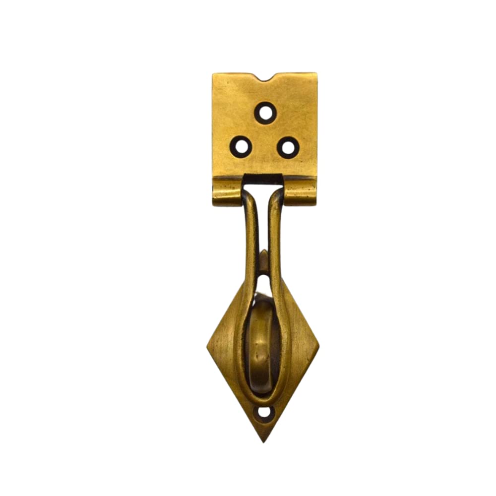 Foundryman - Brass Box Latch For Padlocks - Solid Brass Box Door Catch With Fitting Screws - Perfect For A Home Makeover - 120Mmx35mm