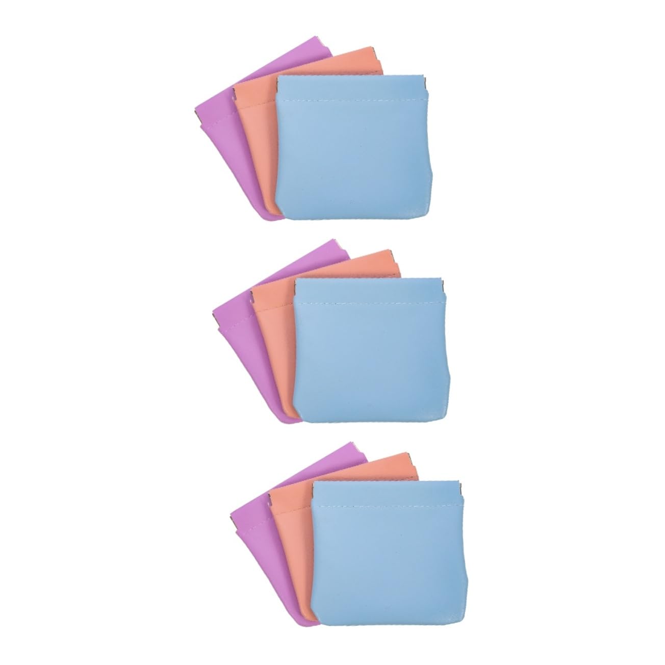 Healeved 9 Pz Borsa Cosmetica Per Rossetto Portafoglio Automatico Spremere La Borsa Cosmetica Tascabile Elementi Essenziali Della Borsa Mini Trousse Per Borsa Miniborsa Pelle Sintetica