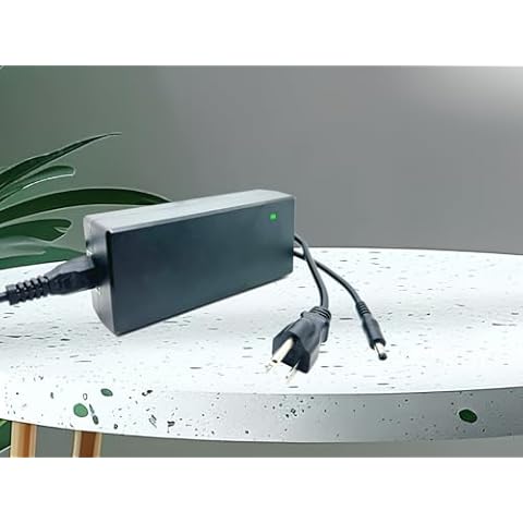 Syvrac 36V Lithium Battery Charger Output 42V 2A for Electric Bike,36V Pocket Mod, Sports Mod Lithium Battery,Scooter Batteries,Battery Charger with DC2.1 Connector Size 5.5X2.1 mm Cover