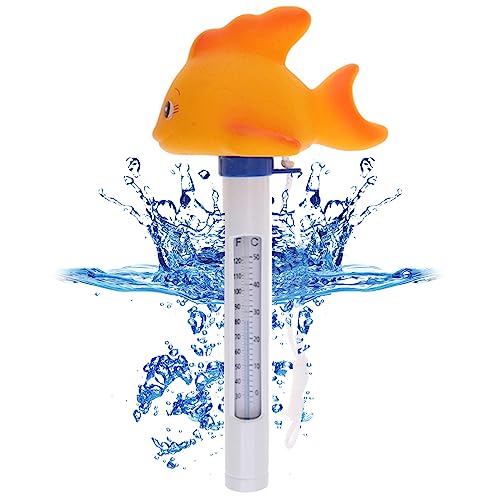 Floating Pool Thermometer Easy Read - Large Size Goldfish Pool Water Temperature Thermometer, Pool Accessories for Outdoor & Indoor Swimming Pools, Spas, Hot Tubs, Fish Ponds