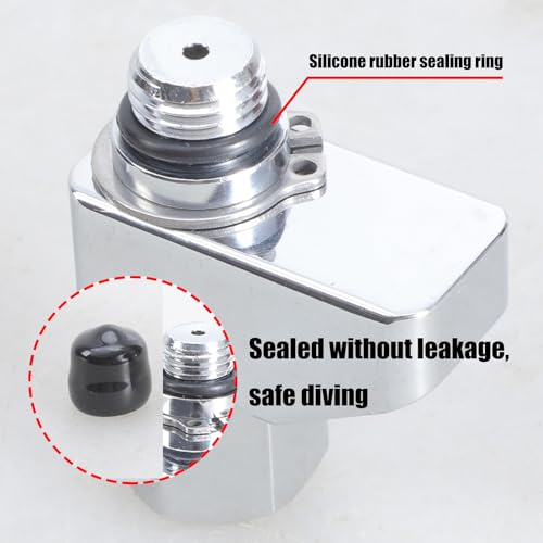 Adaptador de manguera con rotación ajustable para divisor de buzo 5