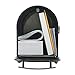 Architectural Mailboxes Franklin Post Mount Mailbox, Black with Silver Accents, FM110BEC