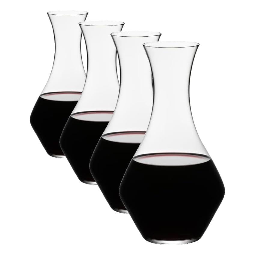 Image of Riedel Cabernet Wine Decanter, Red Wine Decanter Crystal Glass 1440 /13, 25 Ounces (Pack of 4)