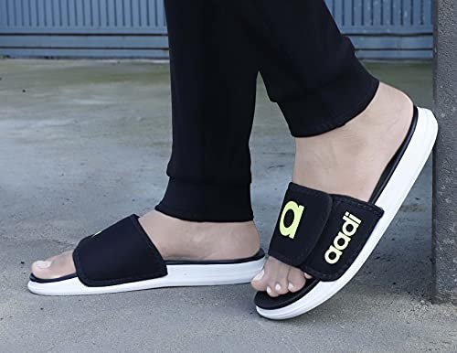 Image of AADI Men's Synthetic Leather Daily Casual Sliders /Flip Flop & Slippers